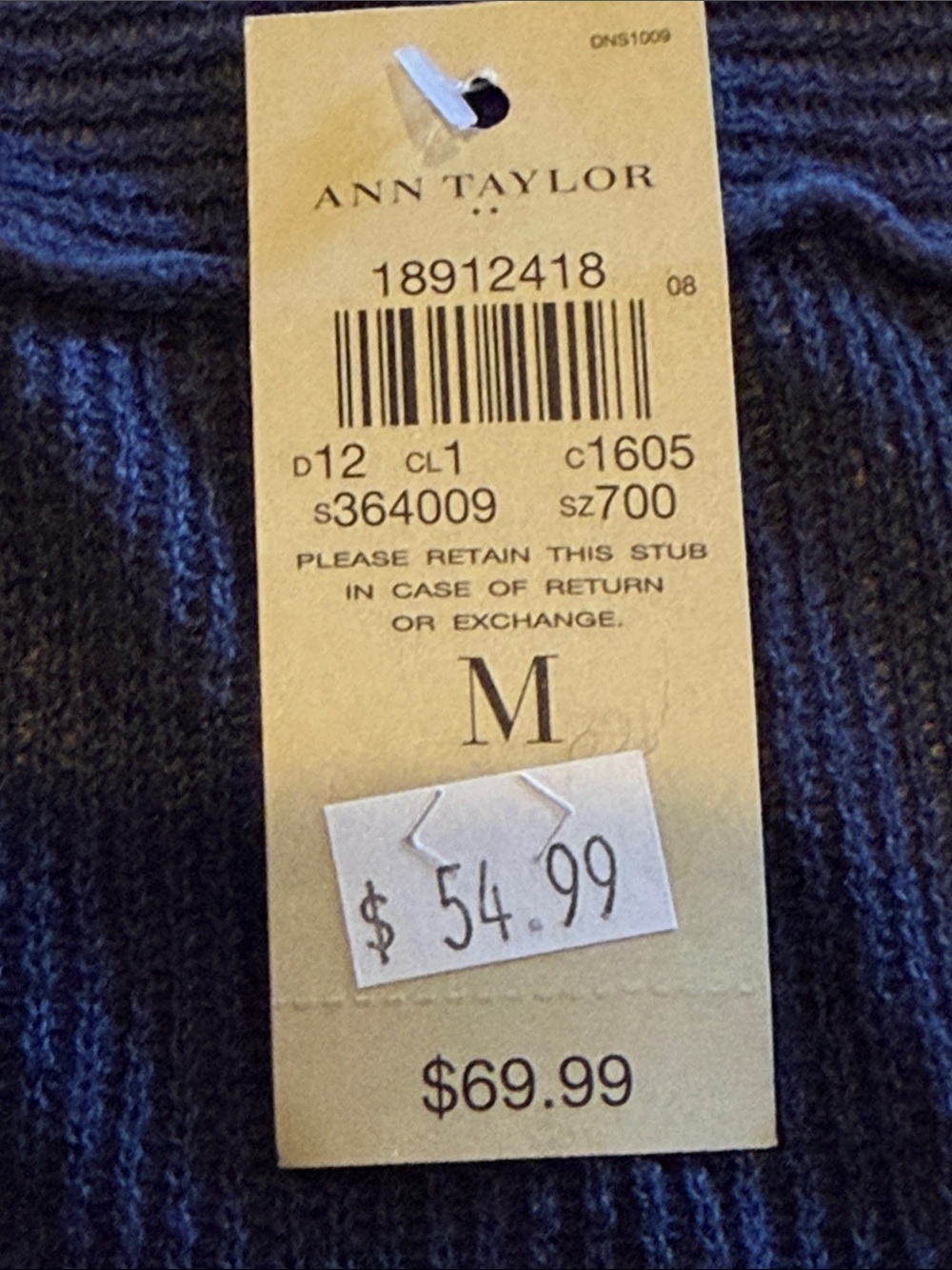 Ann Taylor Navy Blue Short Sleeve Open Cardigan - Picture 4 of 6